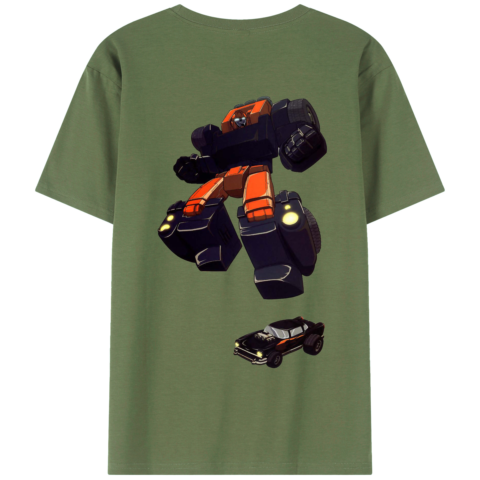 （画像用）  綿100％ メンズ半袖Tシャツ（バックプリント） 通気性
